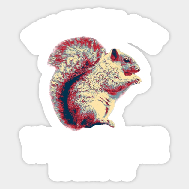 Excuse Me Your Bird Feeder Is Empty ADHD Squirrel Gifts Sticker by B89ow